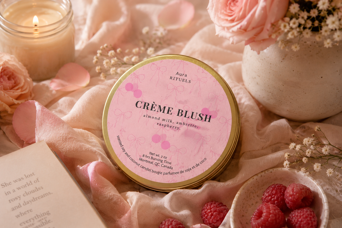 Crème Blush 2oz Candle Tin