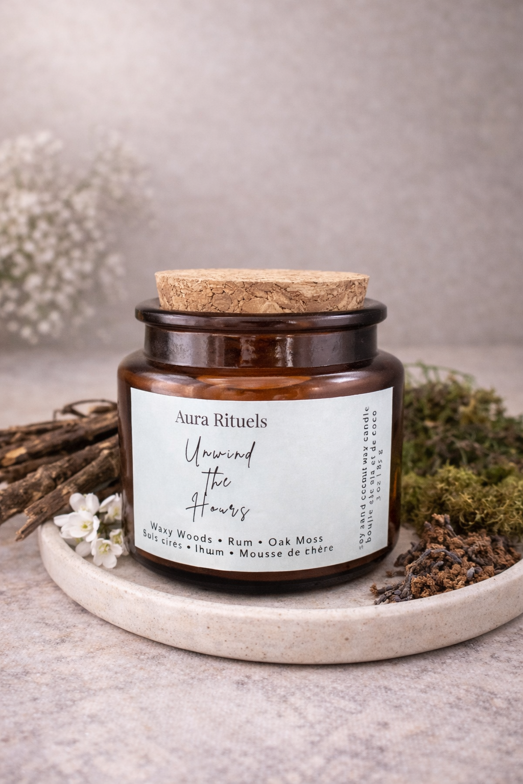 Unwind the Hours Mini Candle