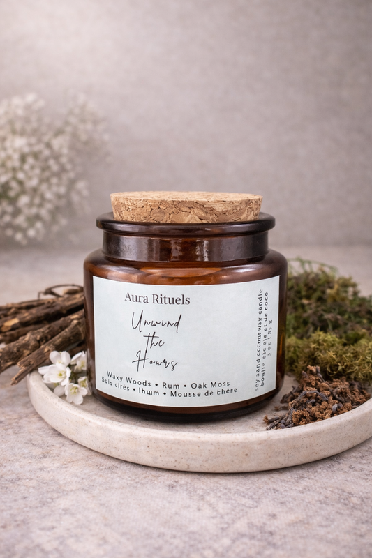 Unwind the Hours Mini Candle
